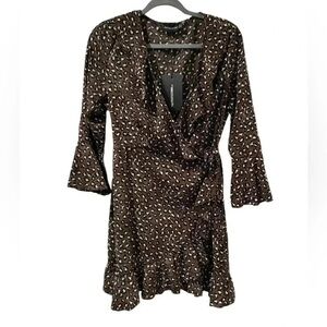 Pretty Little Thing Ruffle Wrap Dress NWT